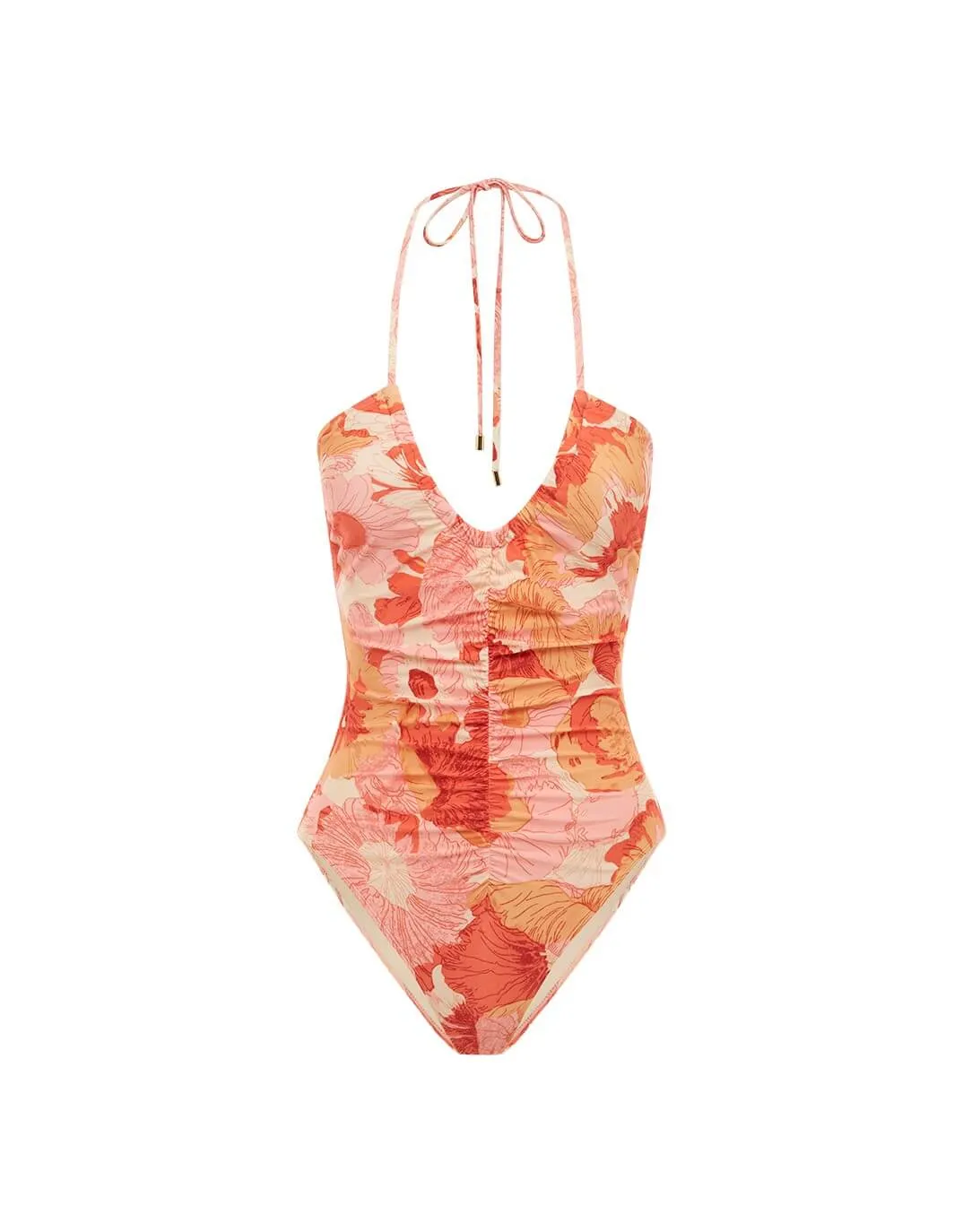 Ruched Vacation One Piece, Paloma