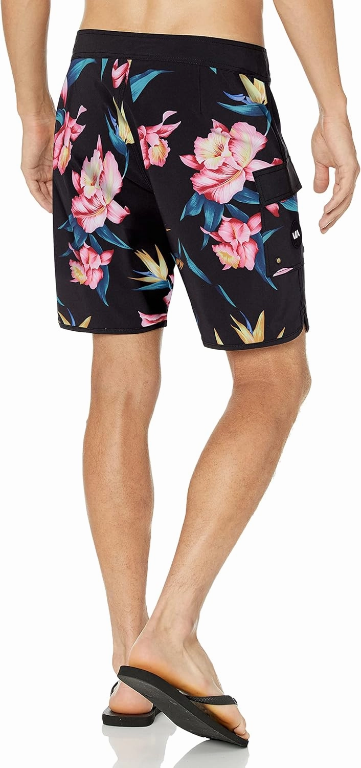 RVCA Men's Standard 4-Way Stretch Fixed Waist 18 Inch Boardshort