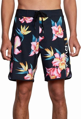 RVCA Men's Standard 4-Way Stretch Fixed Waist 18 Inch Boardshort