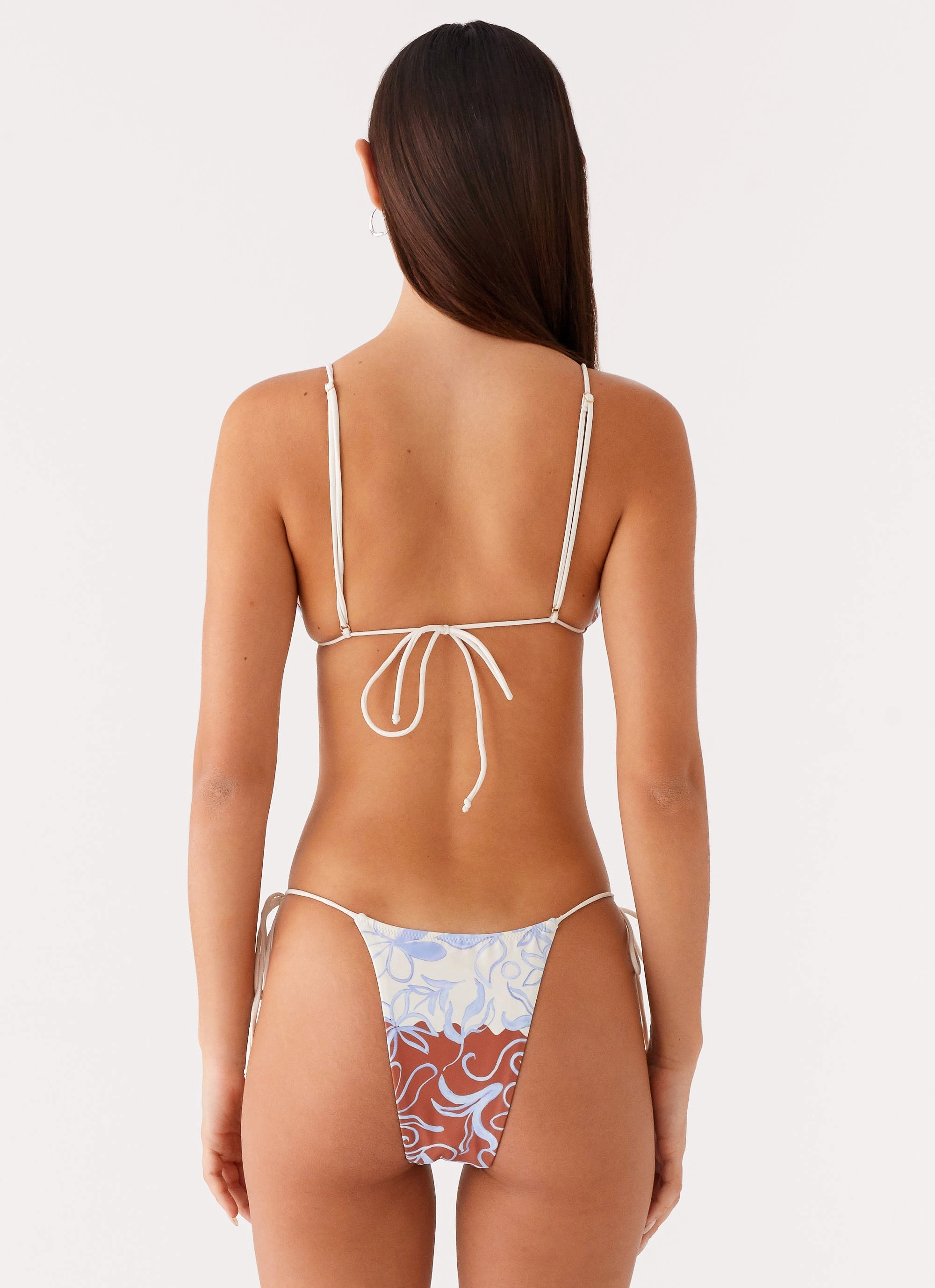 Ryland Bead Bikini Top - Bloom Wave Print