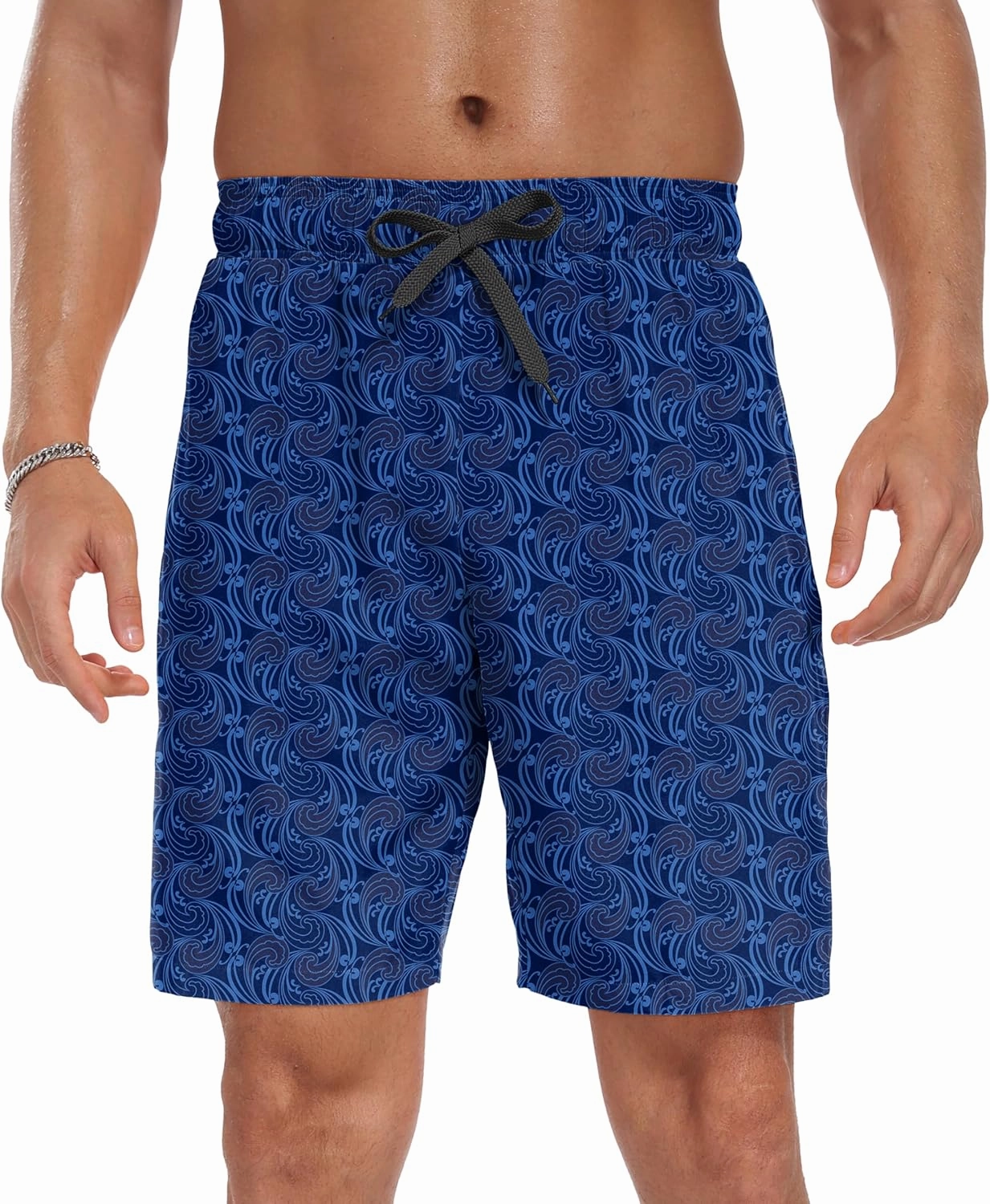Sailwind Men Swim Trunks with Compression Liner 9" Beach Shorts Quick Dry with Zipper Pockets Board Shorts