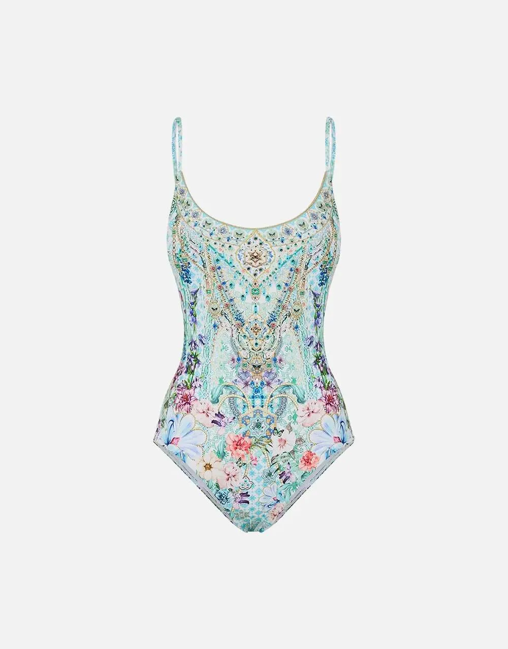 Scoop Neck One Piece, Sunrise in Sintra - B-C Cup