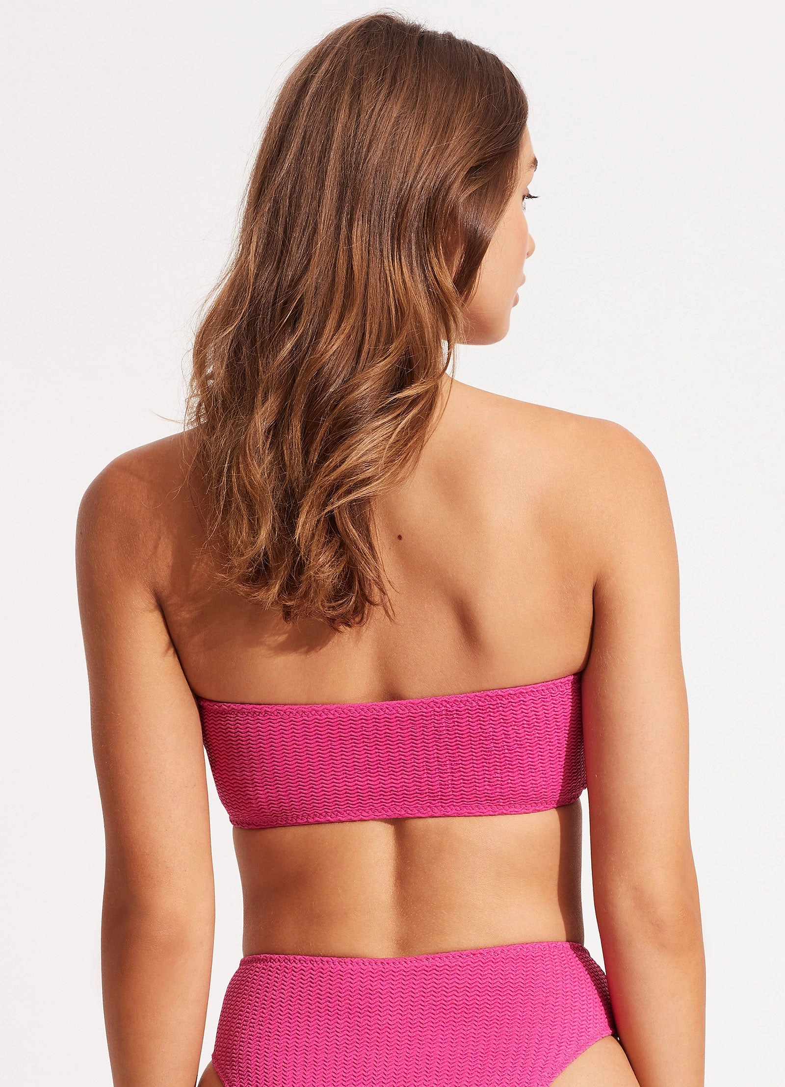 Sea Dive Tube Top - Fuchsia Ros