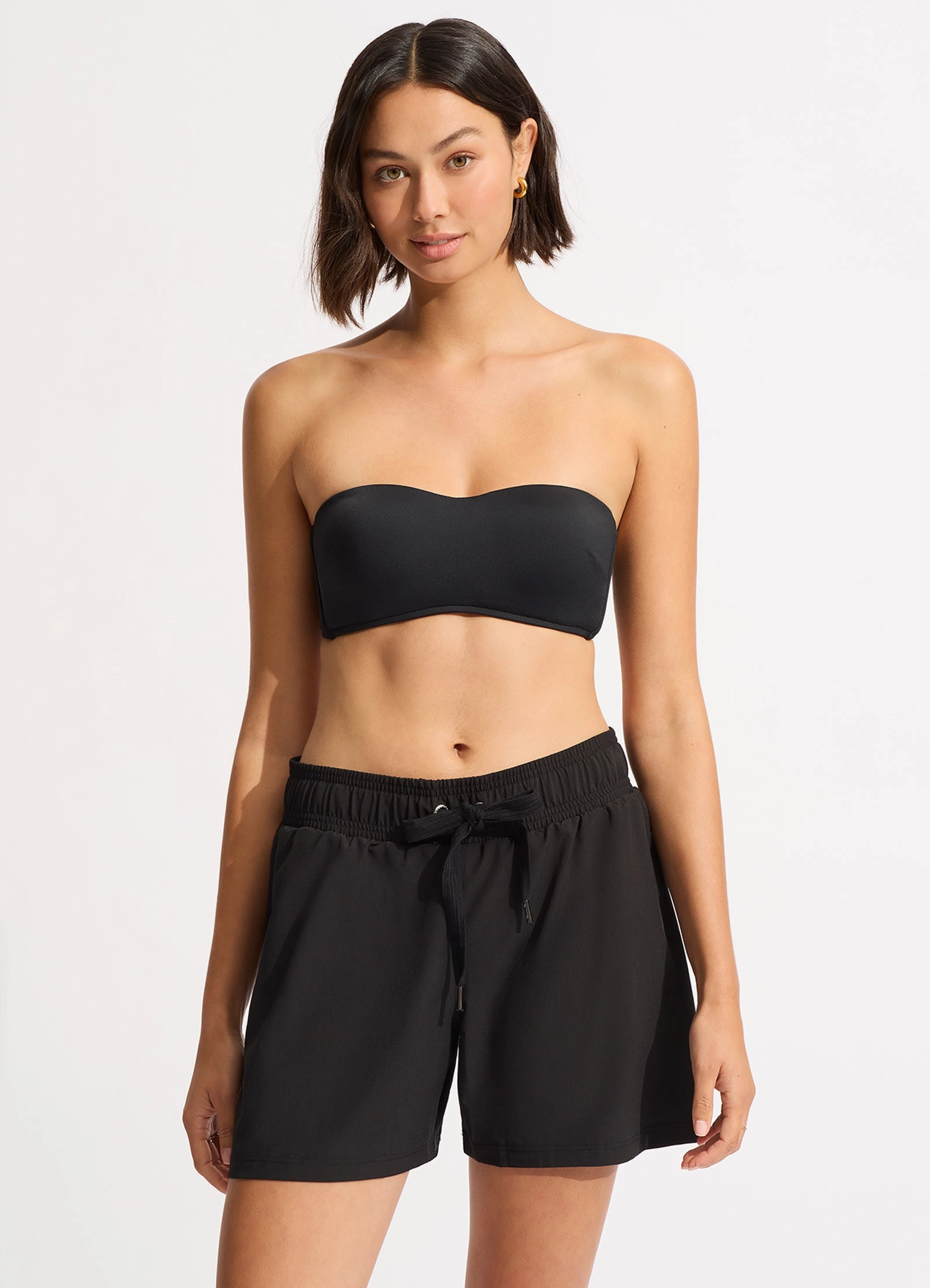 Seafolly Collective Mid Length Boardshort - Black