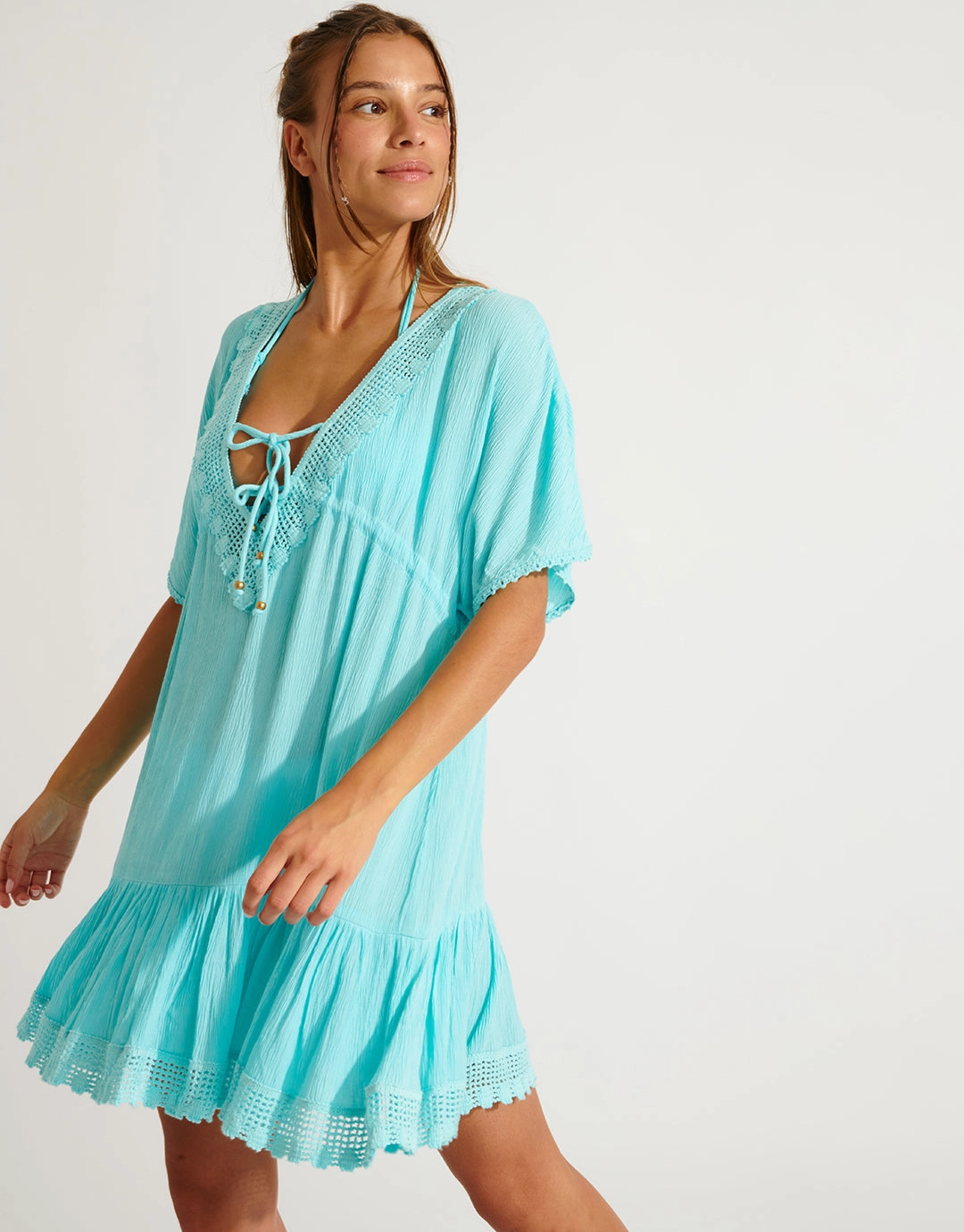 Seatime Avelle Beach Dress - Turquoise