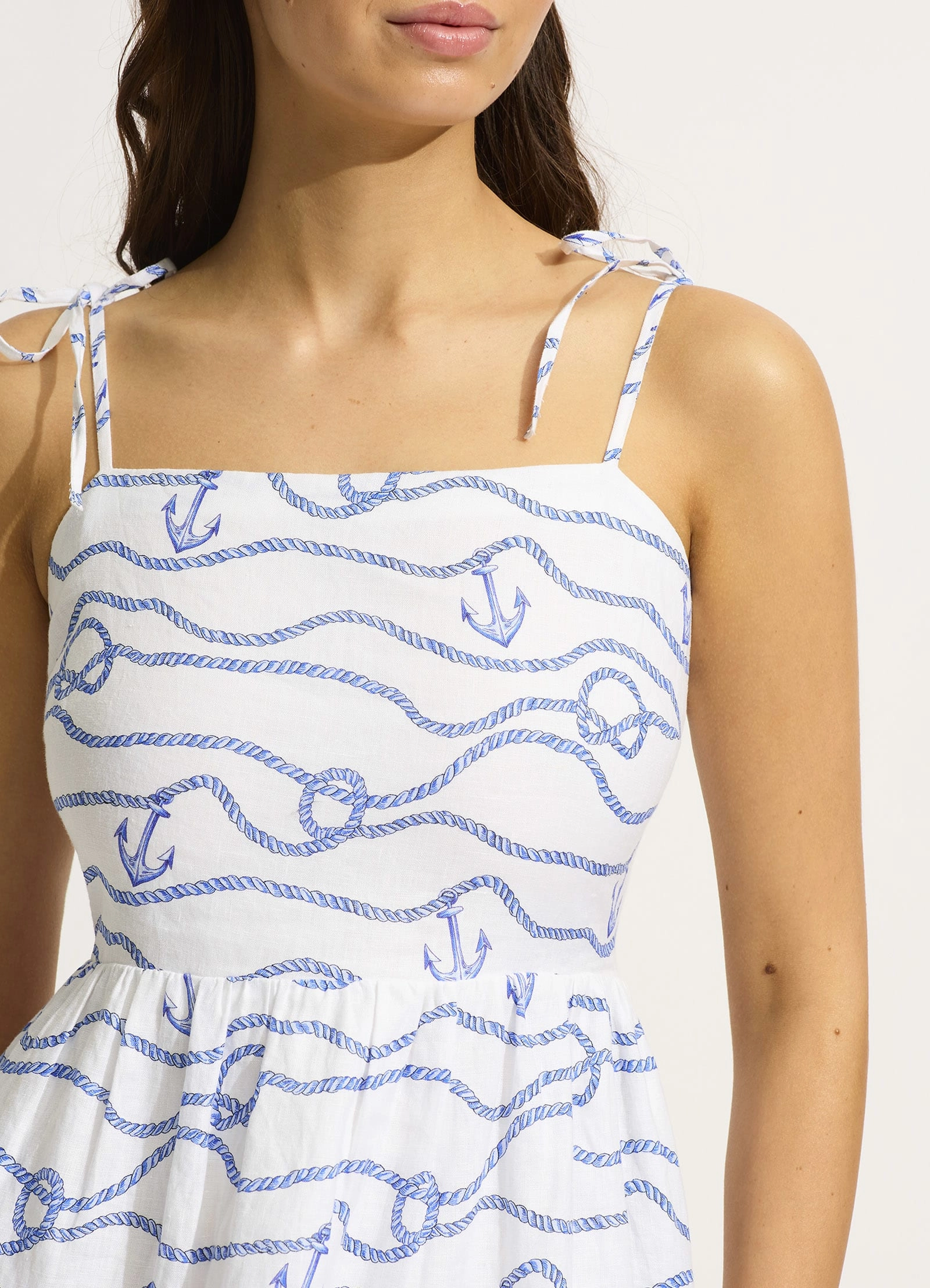 Set Sail Mini Dress - White