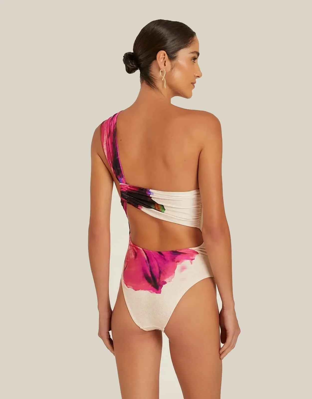 Shoulder Loop One Piece Swimsuit Botanique