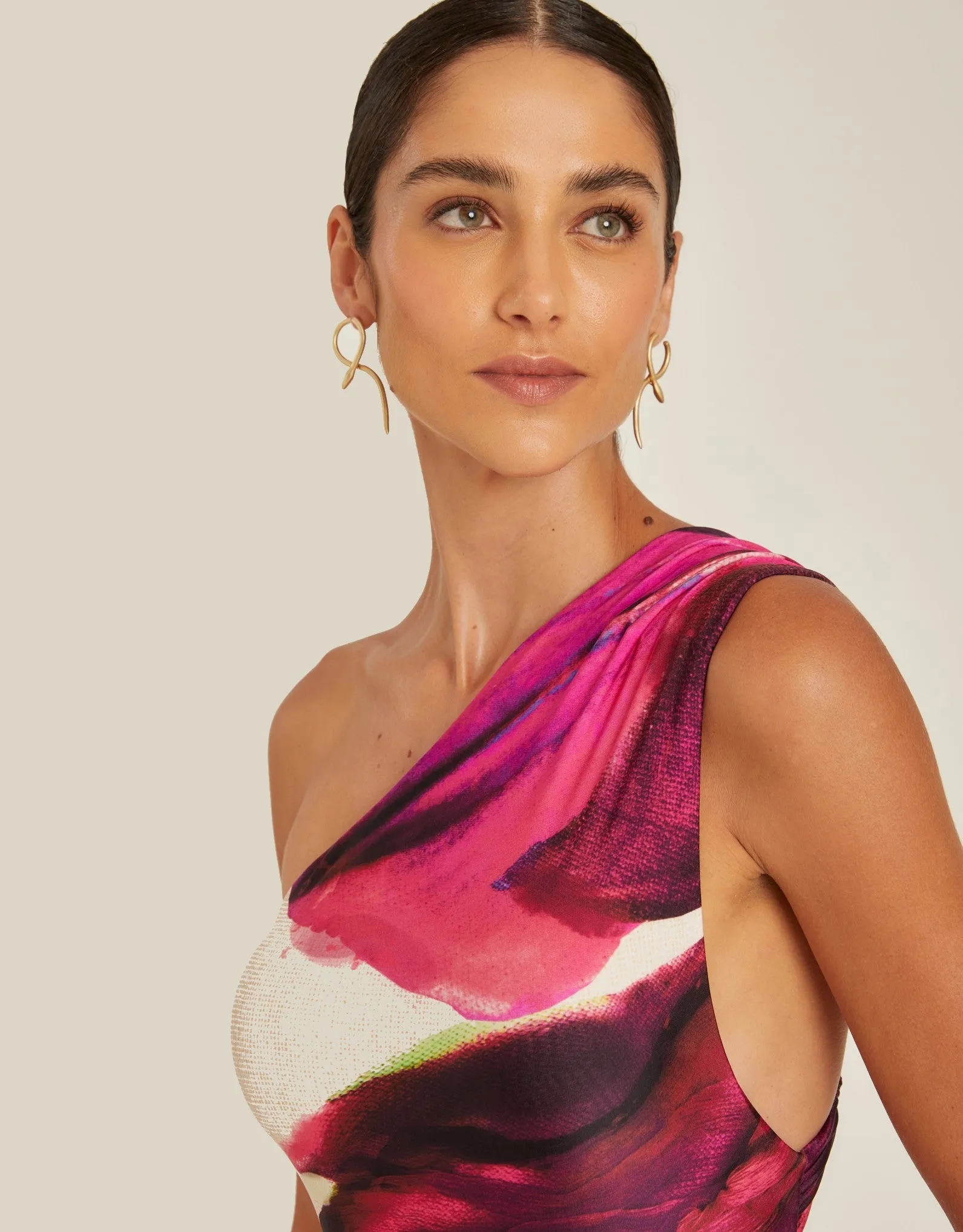 Shoulder Loop One Piece Swimsuit Botanique