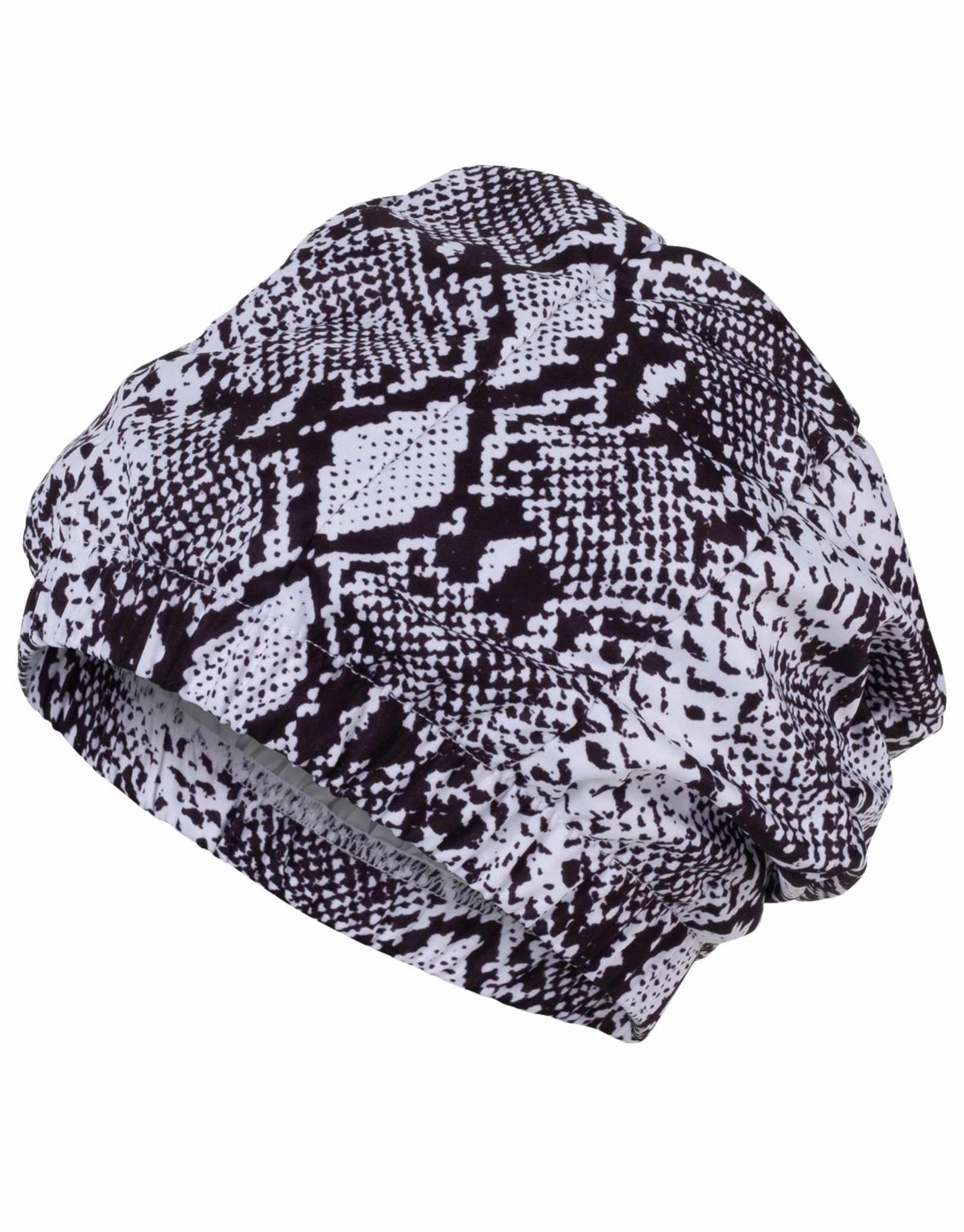 Shower Cap - Black/White
