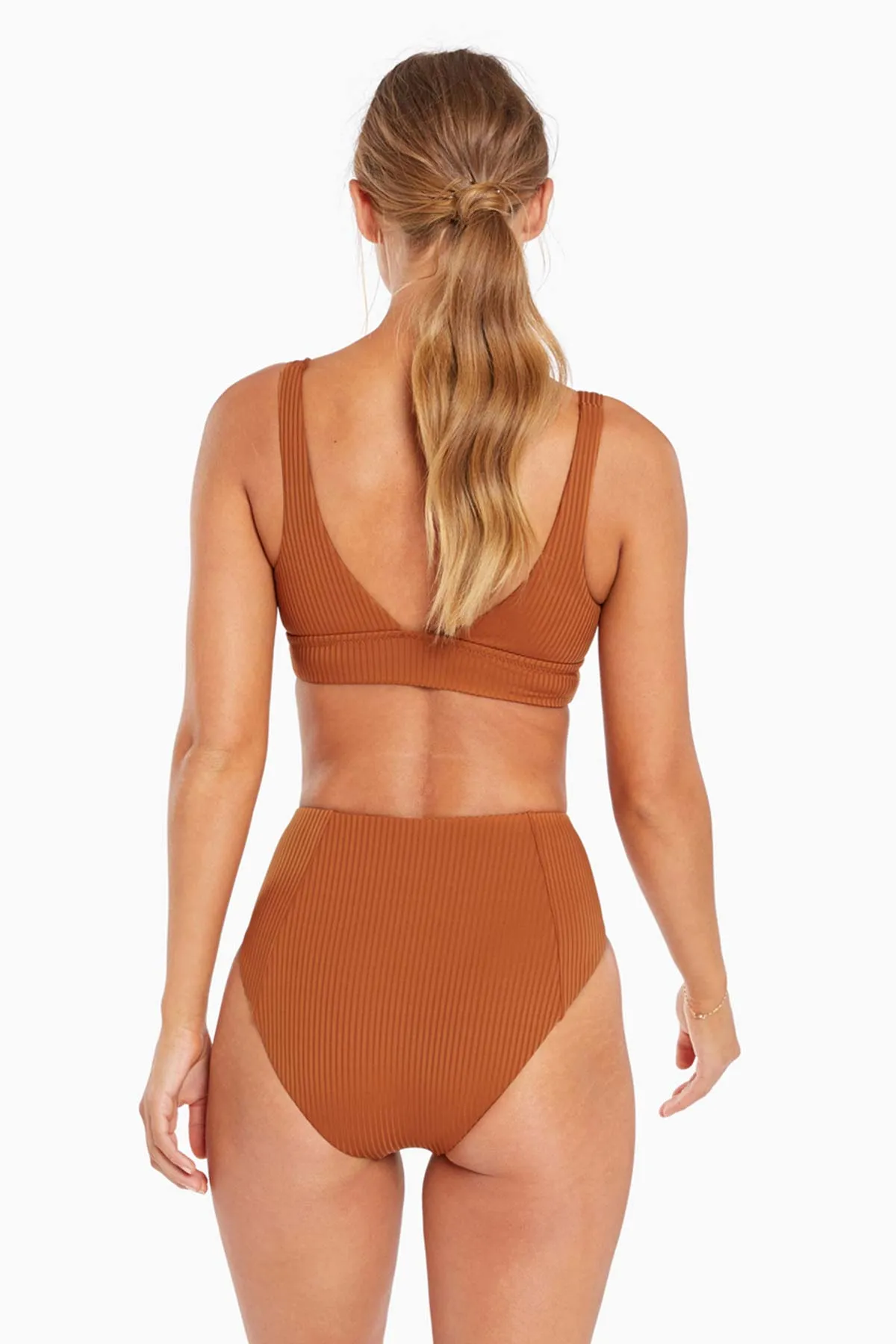 Sienna High Waist Full Cut Bottom - Chai EcoRib
