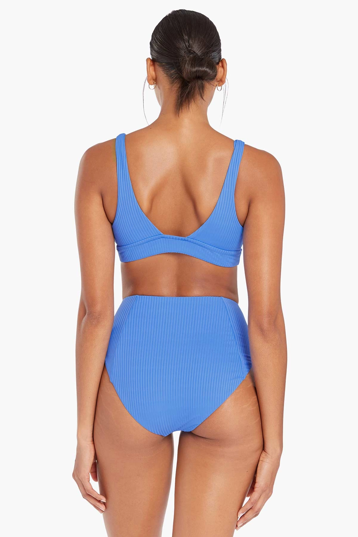 Sienna High Waist Bottom Cornflower Blue EcoRib