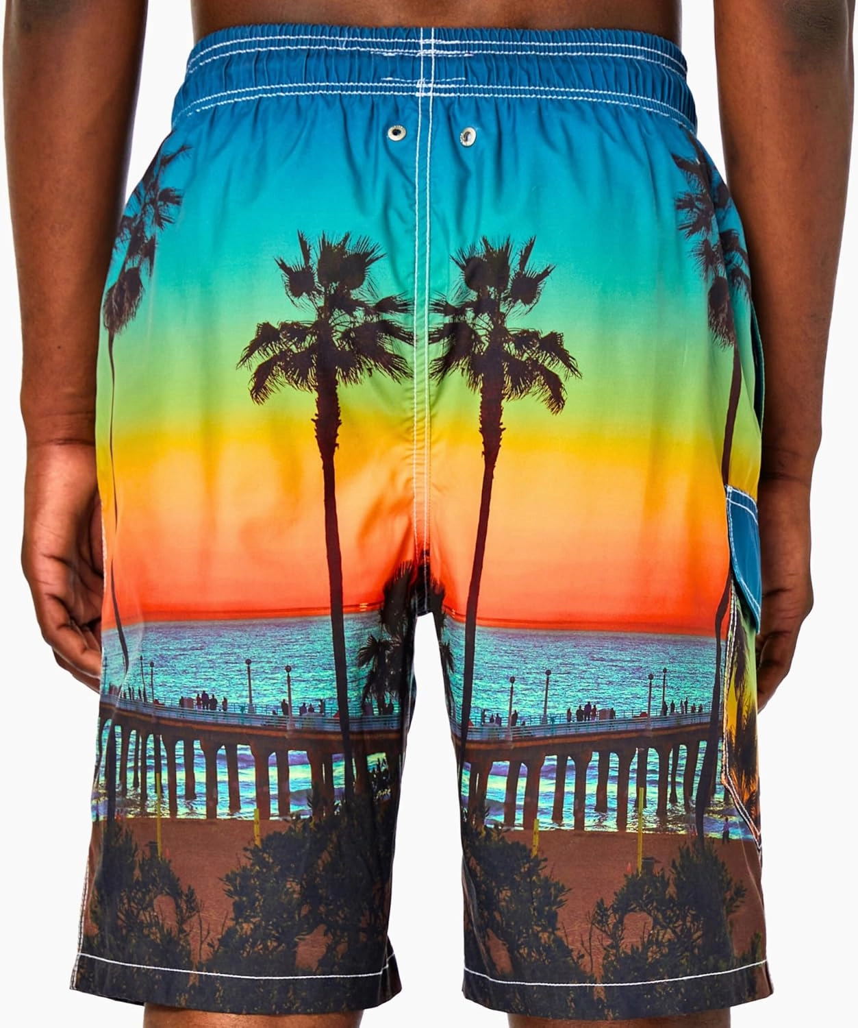 SIX ISLANDS Quick-Dry Swim Trunks - Comfortable Mens Boardshorts, 9" Inseam, Variety of Tropical & Classic Designs