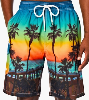 SIX ISLANDS Quick-Dry Swim Trunks - Comfortable Mens Boardshorts, 9" Inseam, Variety of Tropical & Classic Designs