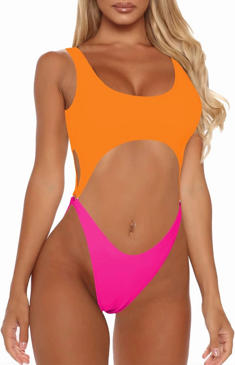 Sovoyontee Women's Sexy One Piece Swimsuits Cheeky Thong Bikini Bathing Suit