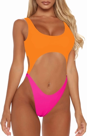Sovoyontee Women's Sexy One Piece Swimsuits Cheeky Thong Bikini Bathing Suit