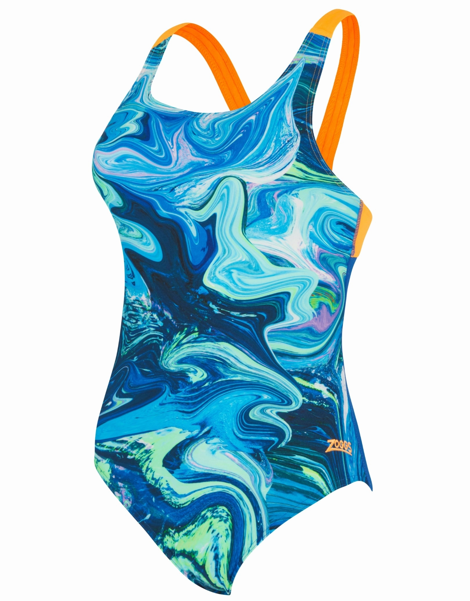 Spatial Speedback Swimsuit - Blue/Orange