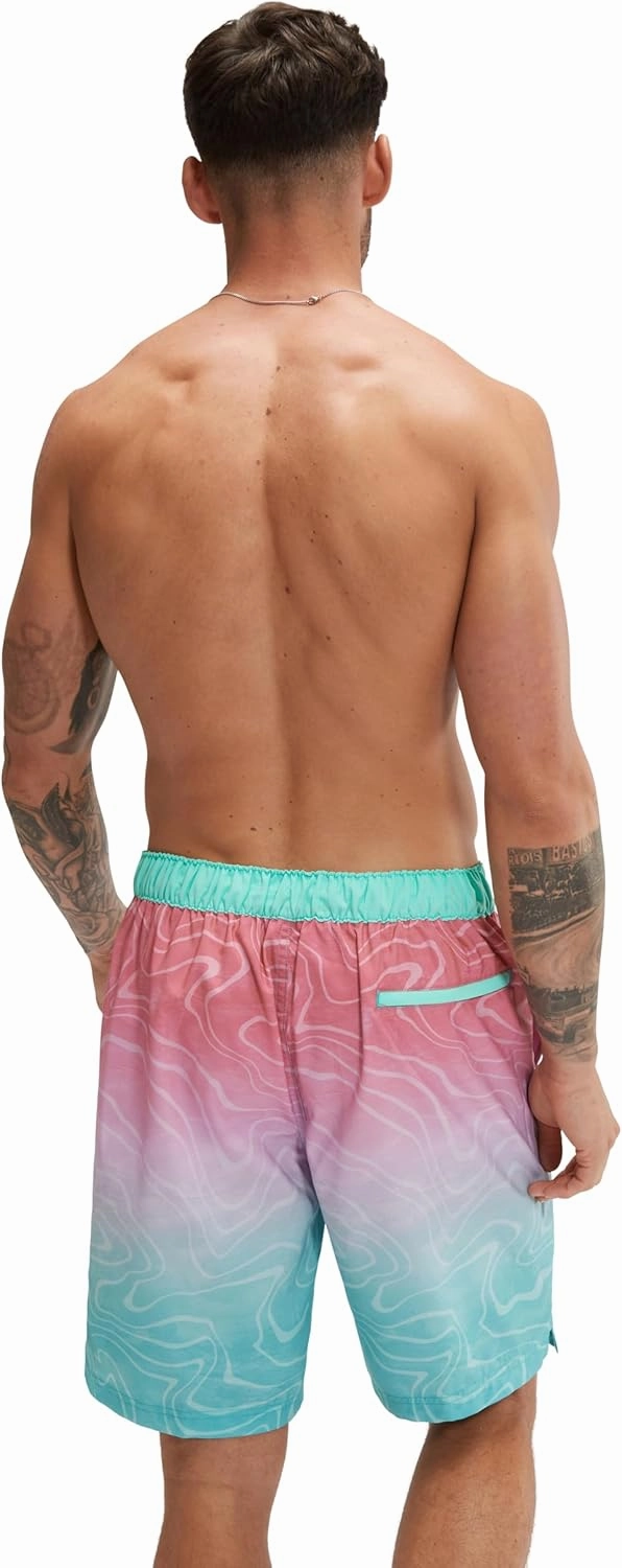 Speedo Men's Swim Trunk Knee Length Boardshort Bondi Printed