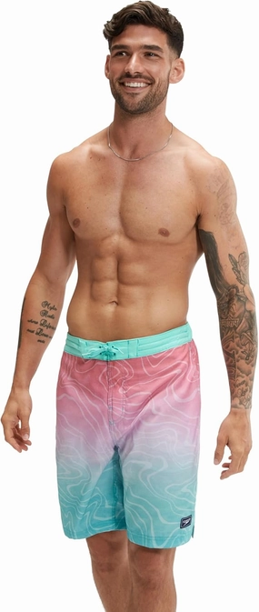 Speedo Men's Swim Trunk Knee Length Boardshort Bondi Printed