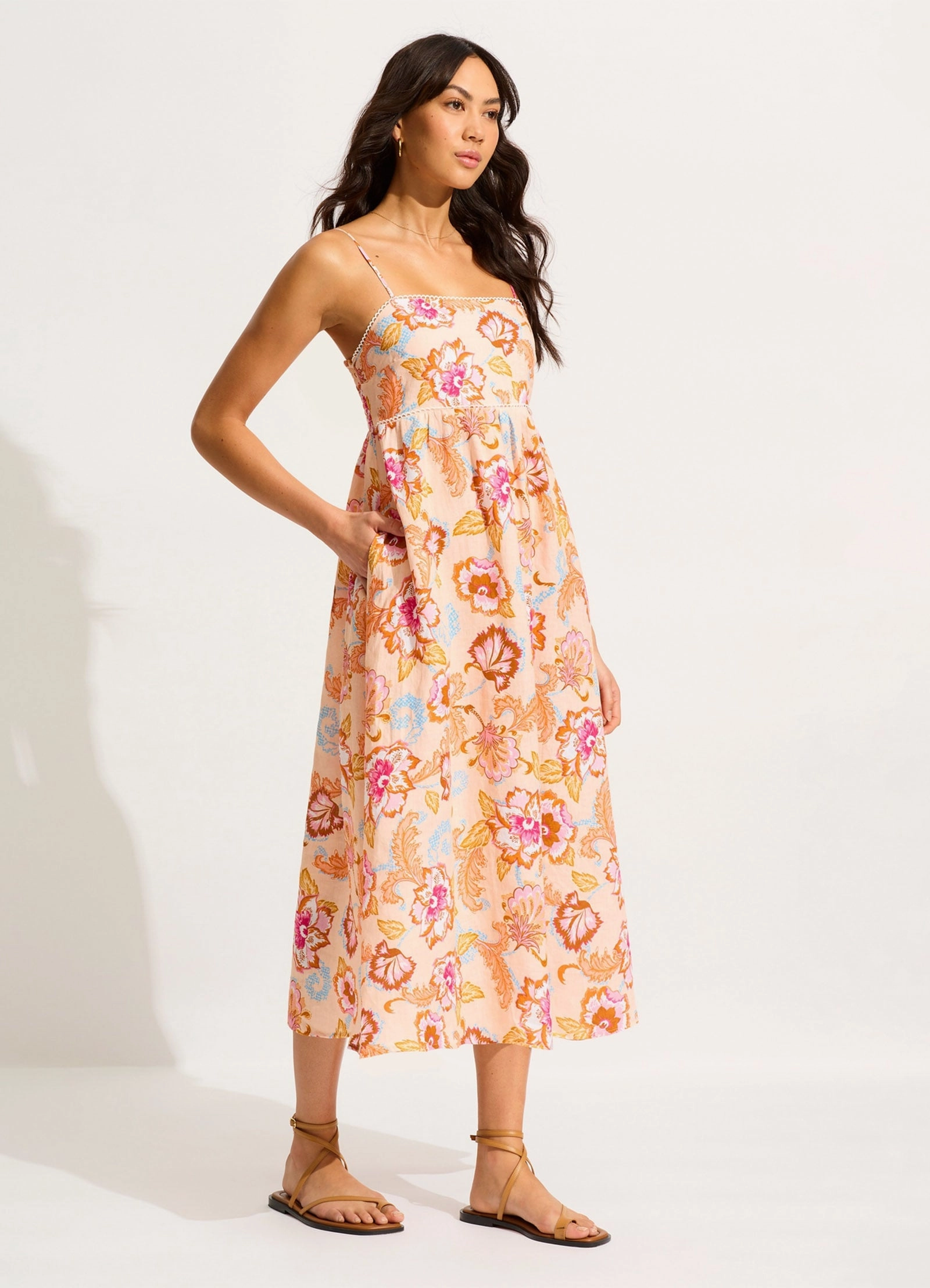 Spring Festival Midi Dress - Nectar