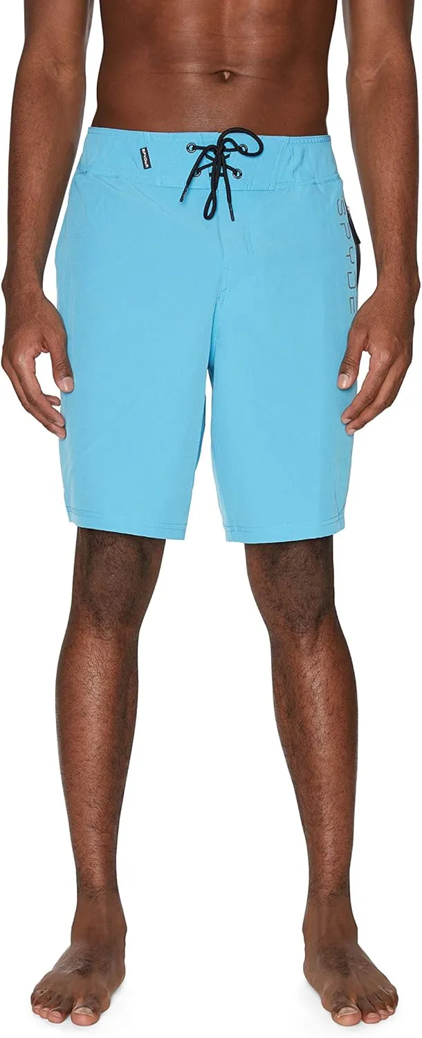 Spyder Men's Swim Trunks, Stretch, Quick-Dry, 9 Inseam Board Shorts, UPF , Pockets, Brief Liner