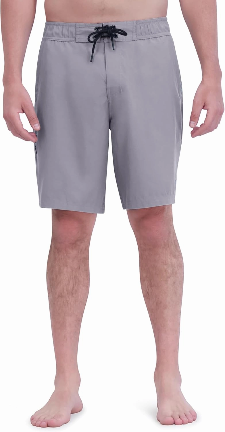 Spyder Men's Swim Trunks, Stretch, Quick-Dry, 9 Inseam Board Shorts, UPF , Pockets, Brief Liner
