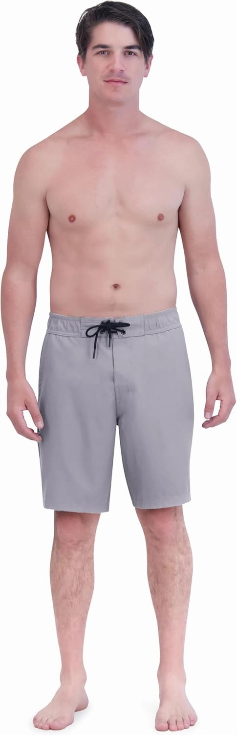 Spyder Men's Swim Trunks, Stretch, Quick-Dry, 9 Inseam Board Shorts, UPF , Pockets, Brief Liner