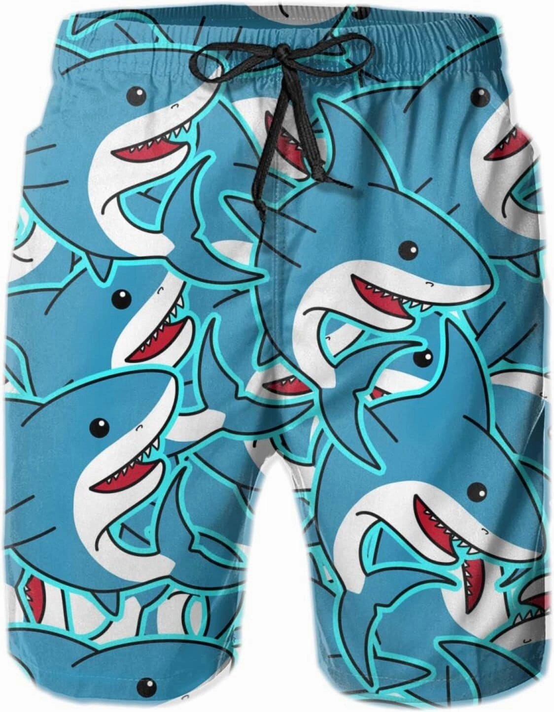 Stop Looking at My Cock Men's Swim Trunks, Funny Quick Dry Beach Board Shorts with Mesh Lining and Pockets
