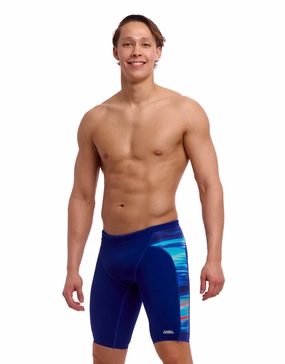 Storm At Sea Swim Training Jammer - Blue/Multi