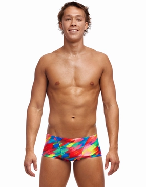 Stroked Classic Swim Trunks - Multi