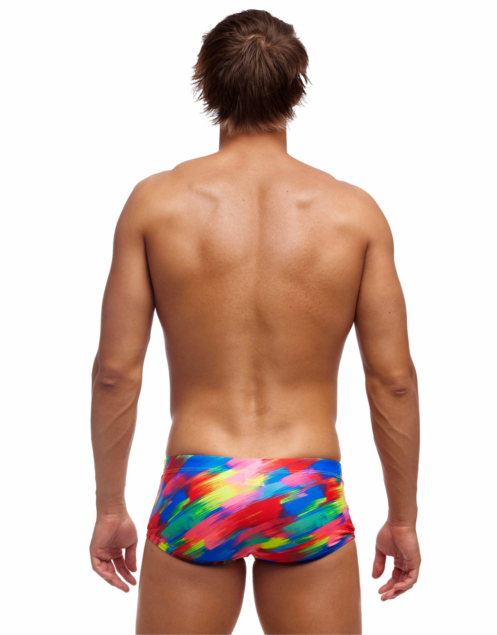 Stroked Classic Swim Trunks - Multi
