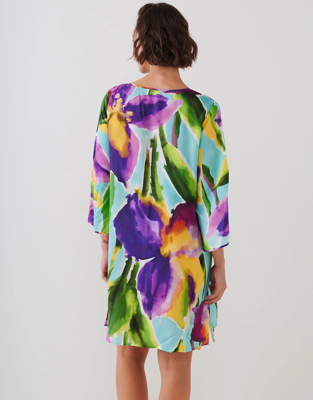 Summer Aquarelle Tunic - Aqua Iris
