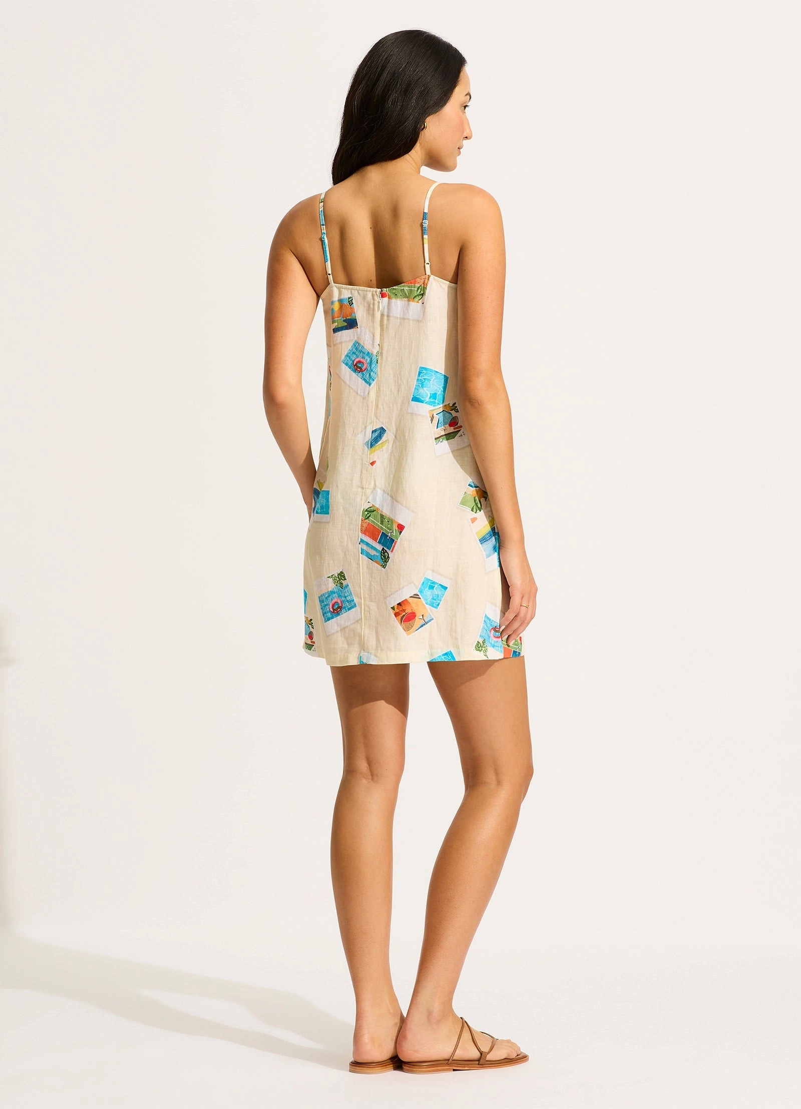 Sunset Bandeau Mini Dress - Ecru