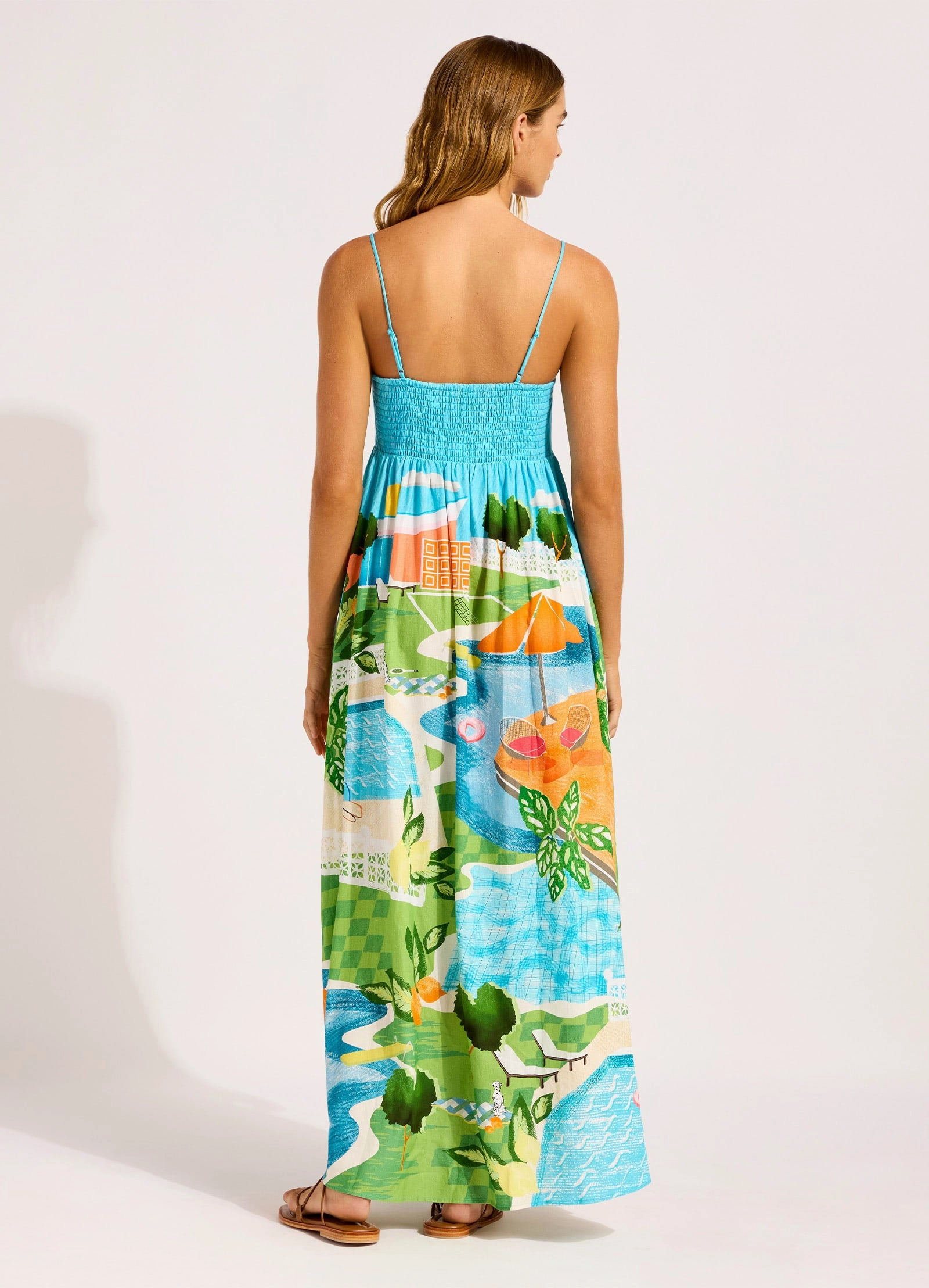 Sunset Maxi Dress - Turquoise