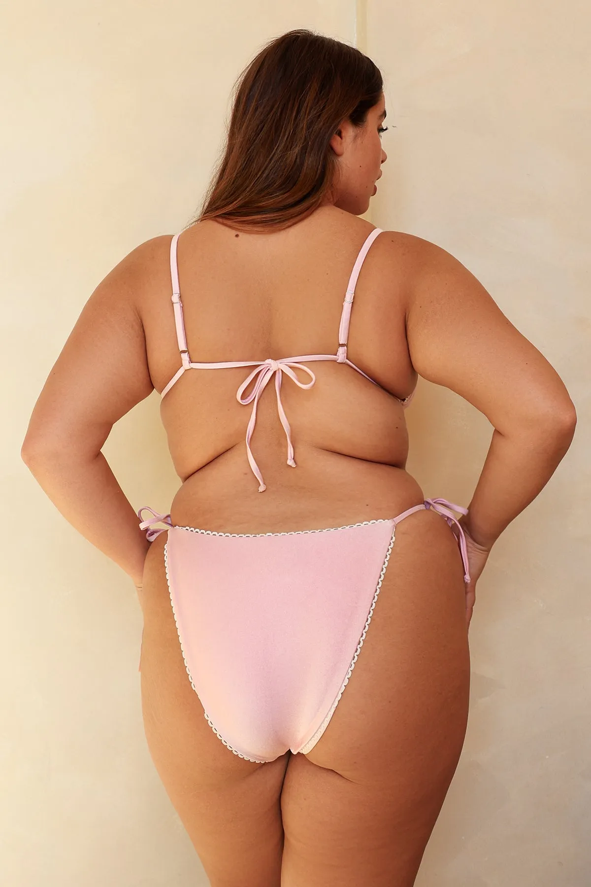 Sweet Pink Triangle Super Cheeky Set