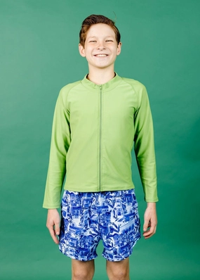 Sweet Pea Green | Youth Rashguard Top (Unisex)