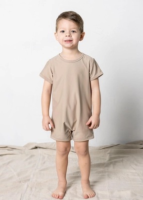 Taupe | Mini Shorties Rashguard (Unisex)