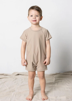 Taupe | Mini Shorties Rashguard (Unisex)