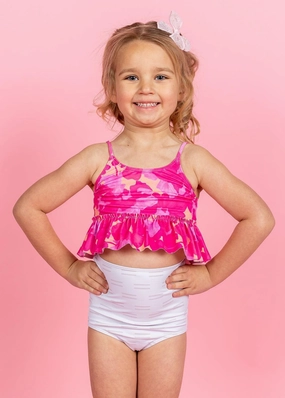 Taupe Dashes | Mini High-Waisted Bottoms
