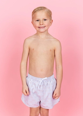 Taupe Dashes | Mini Retro Shorties