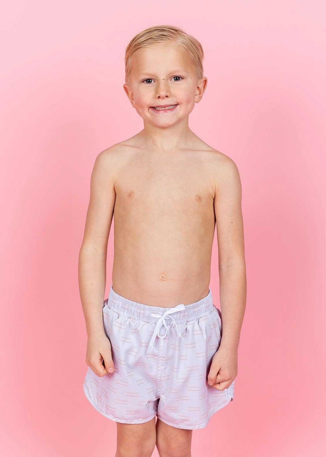 Taupe Dashes | Mini Retro Shorties