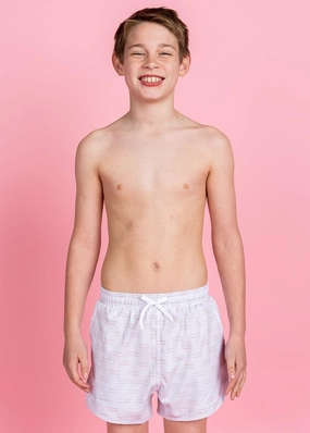 Taupe Dashes | Youth Retro Shorties