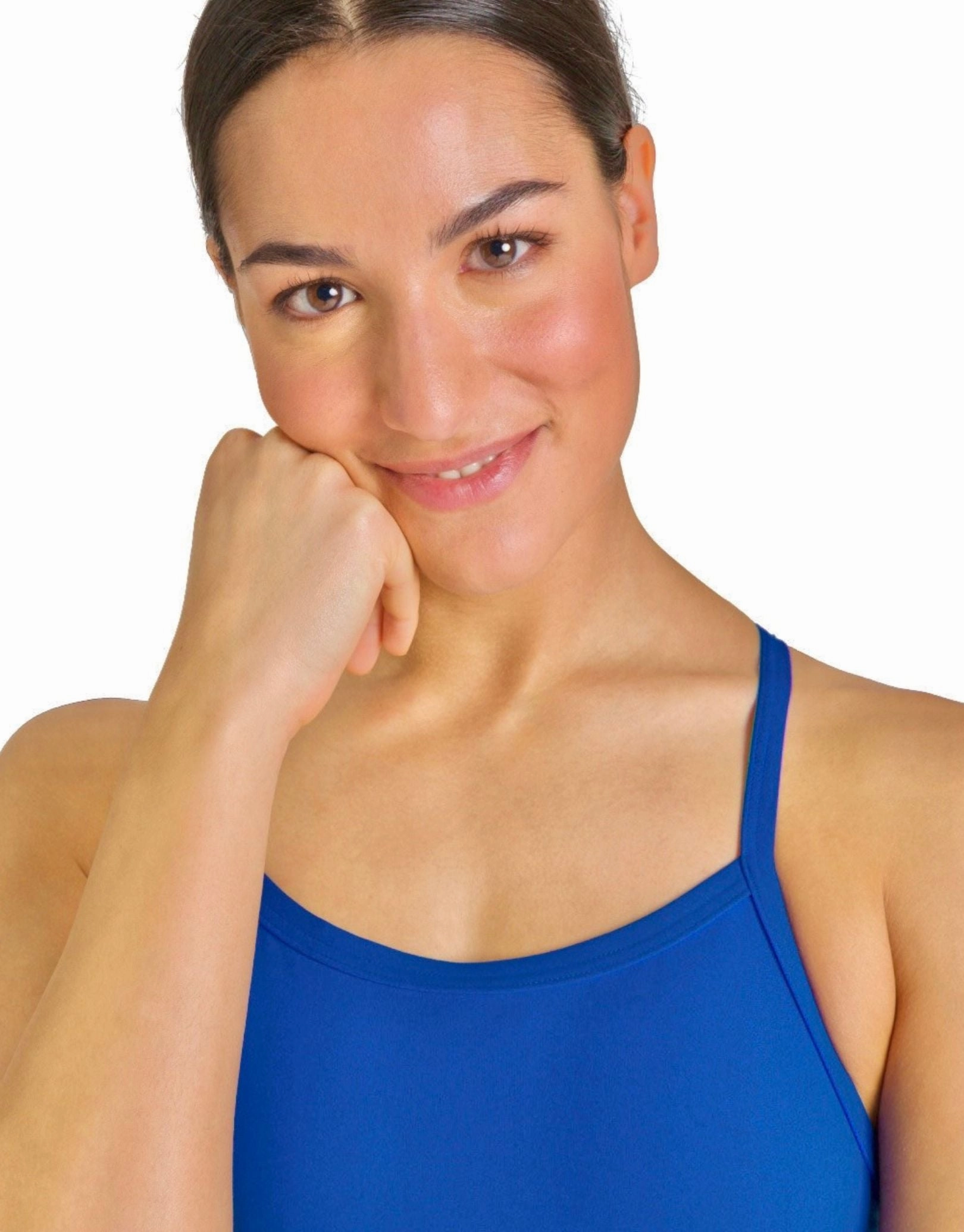 Team Challenge Solid Swimsuit - Royal/White