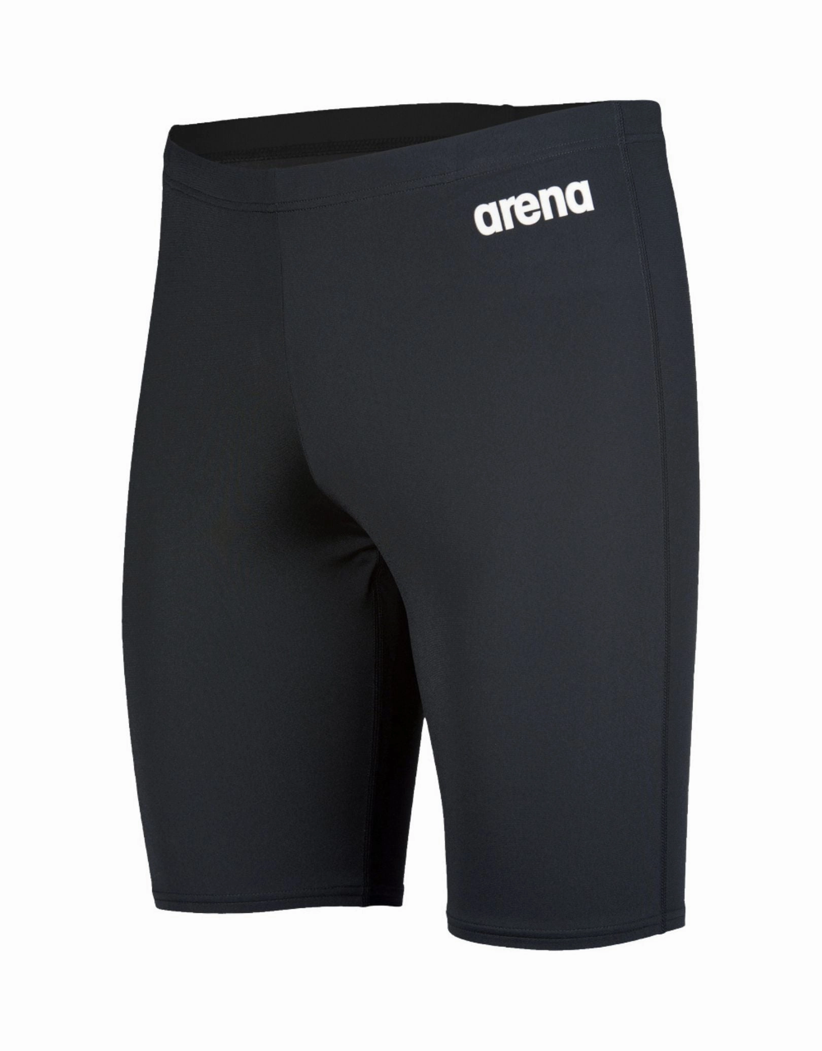 Team Solid Swim Jammer - Black/White