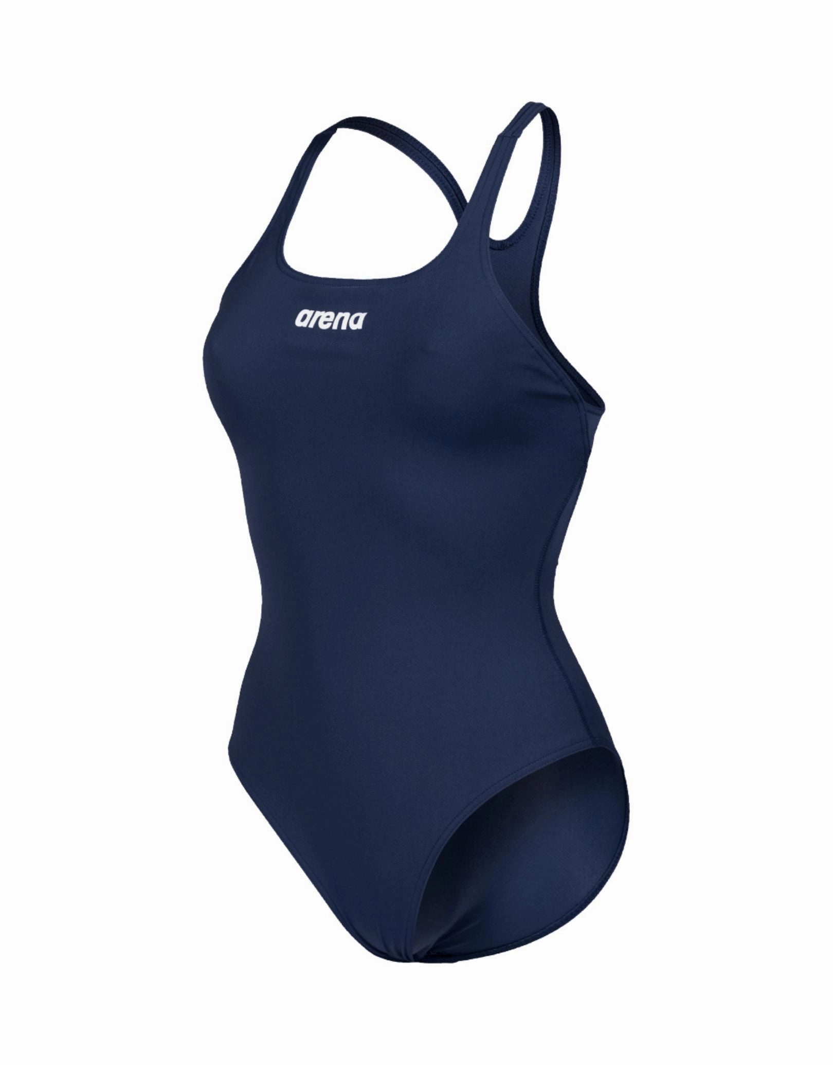 Team Swim Pro Solid Swimsuit - Navy/White