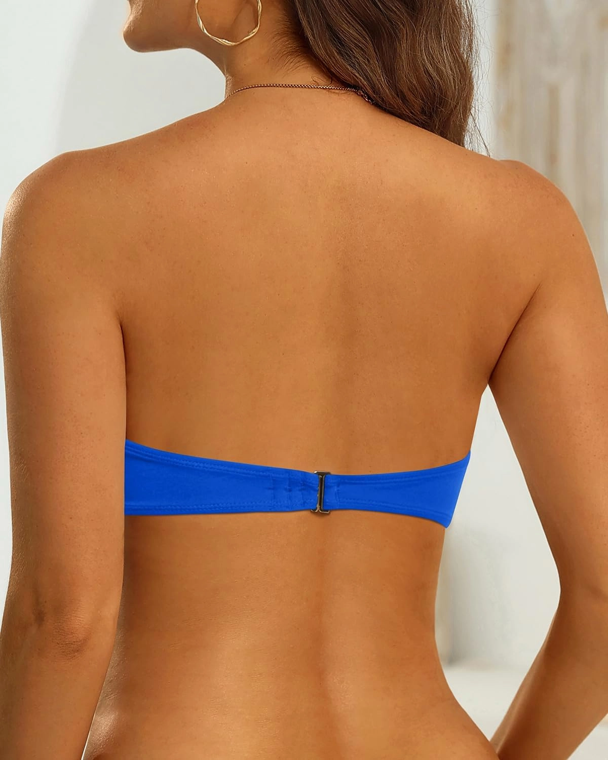 Tempt Me Women Bandeau Bikini Top Strapless Swim Tops Tube Halter Swimsuit Top Only