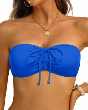 Tempt Me Women Bandeau Bikini Top Strapless Swim Tops Tube Halter Swimsuit Top Only