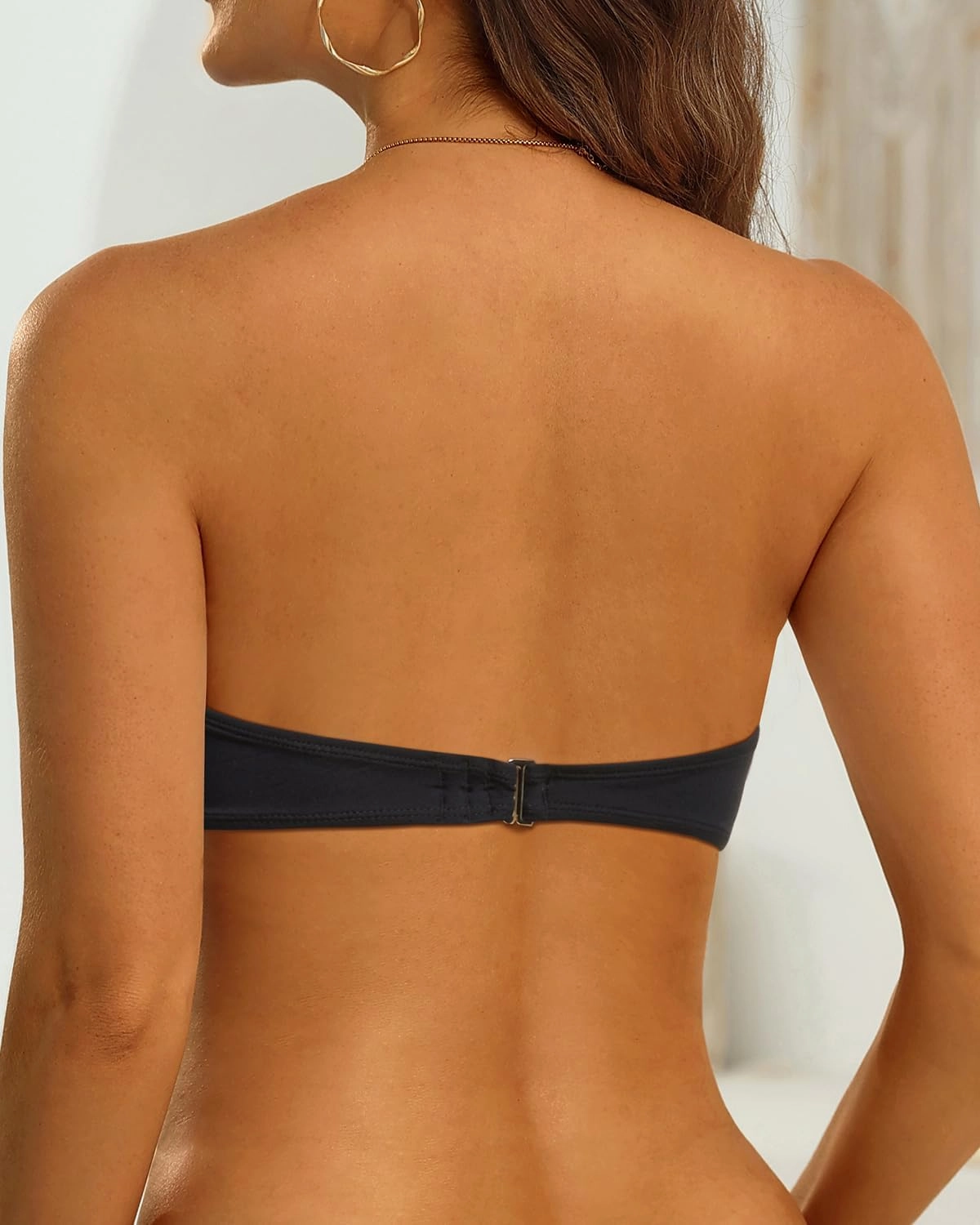 Tempt Me Women Bandeau Bikini Top Strapless Swim Tops Tube Halter Swimsuit Top Only