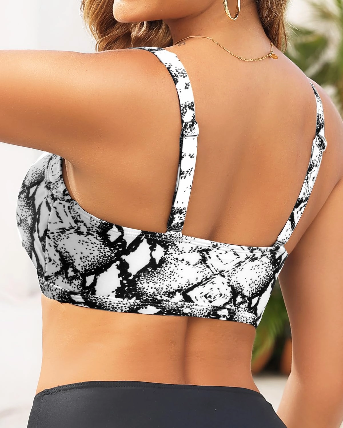Tempt Me Women Bikini Tops Push Up Swim Top Front Tie Knot Bathing Suit Top Only