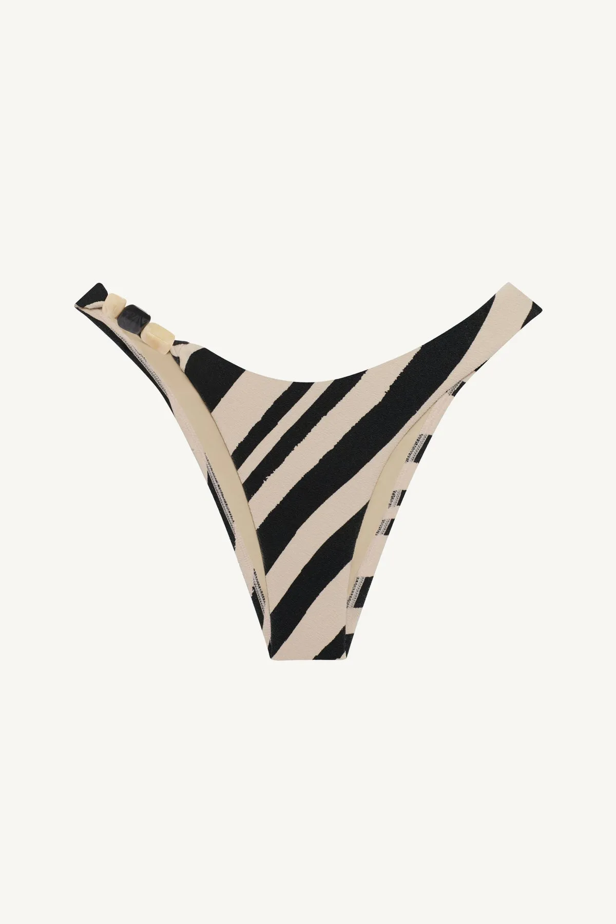 Terra Cheeky Bottom - Sandbar Stripe Crepe Texture