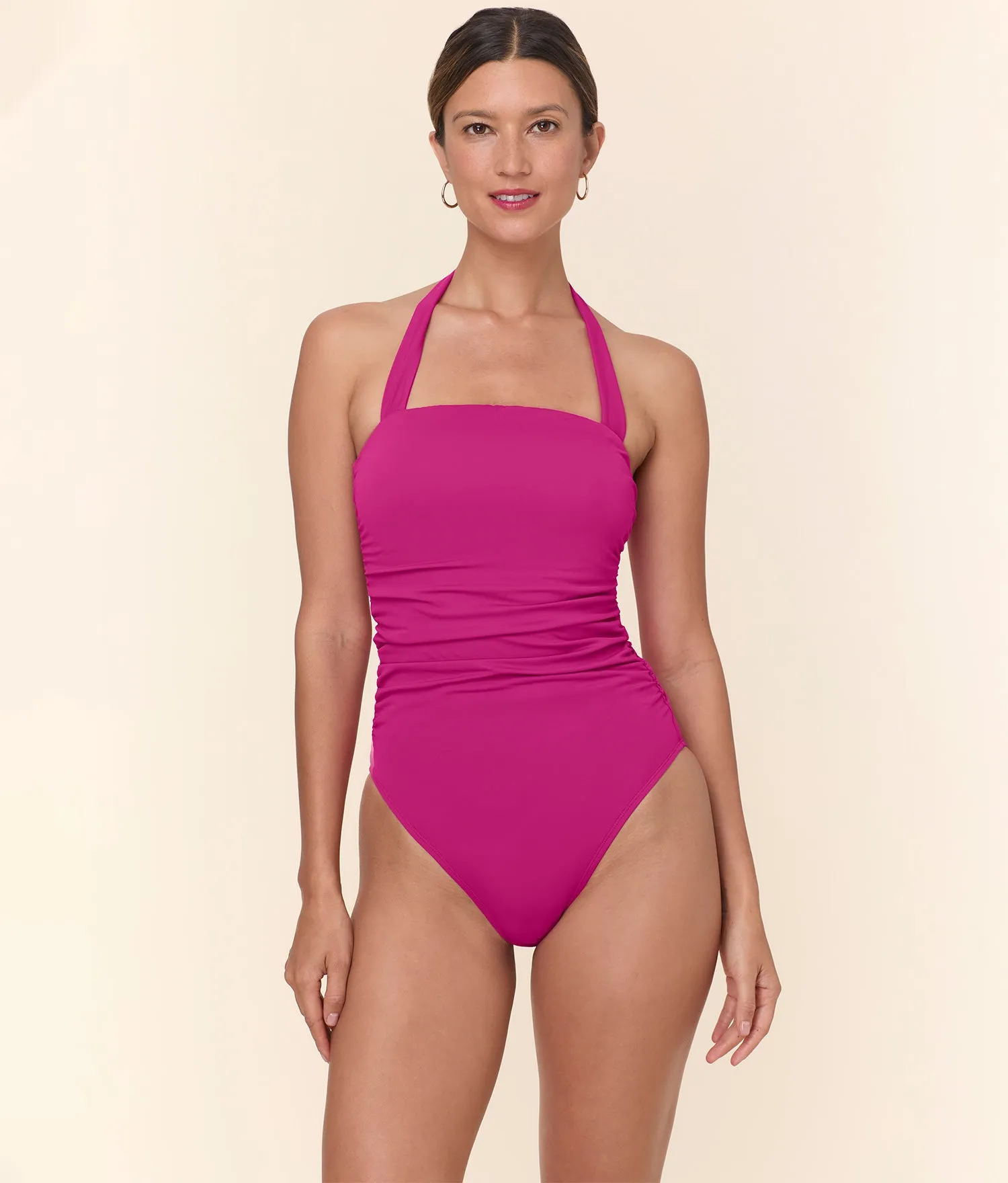 The Aleta One Piece - Eco Nylon - Fuchsia - Classic